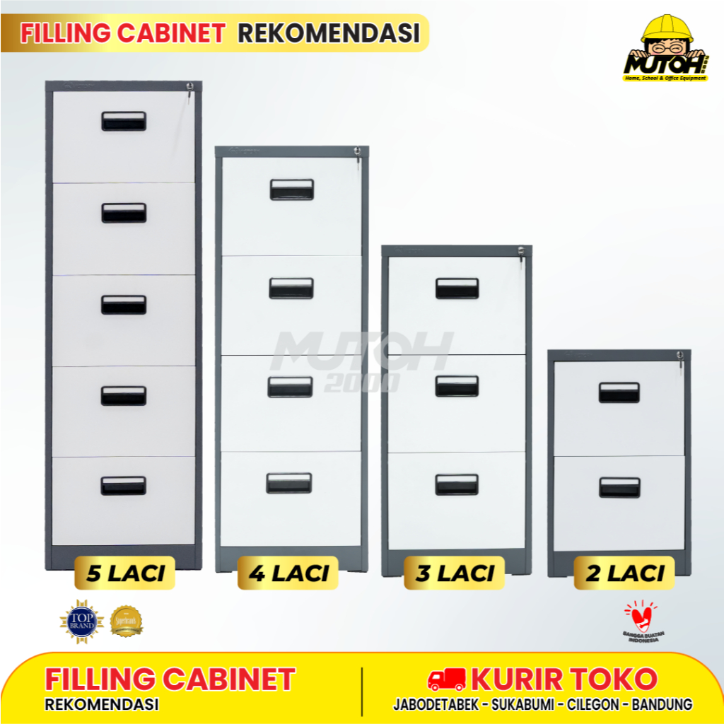 MUTOH2000 | FILLING KABINET FILLING KABINET BESI 2 LACI | 3 LACI | 4 LACI | 5 LACI