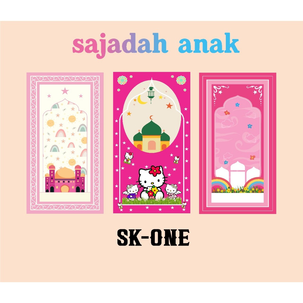 sajadah anak  + busa, SAJADAH ANAK CUSTOM, SAJADAH MURAH