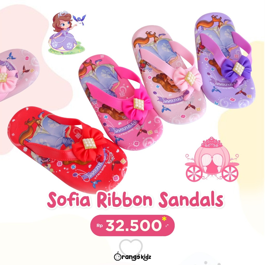 Sendal Anak Perempuan Princess Sofia Model Lucu Fashion Kekinian