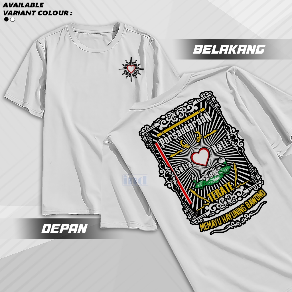 KAOS PSHT LOGO HATI BERSINAR - KAOS PSHT MURAH-KAOS TERATE-BAJU SH TERATE KAOS SH TERATE- SRIKANDI