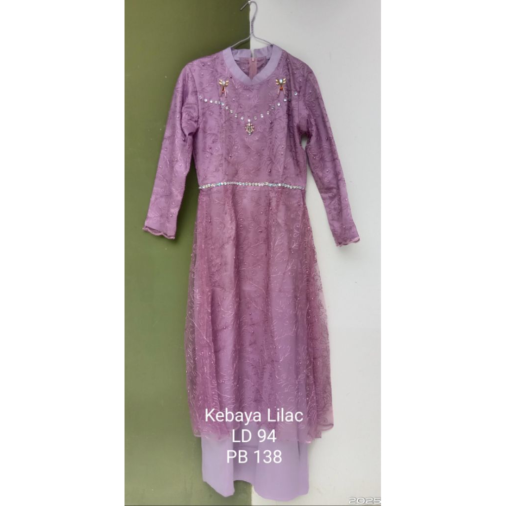 Kebaya Brukat Lilac/Kebaya Warna Lilac/Kebaya Mewah/Kebaya Pesta/Kebaya PL/Kebaya Preloved