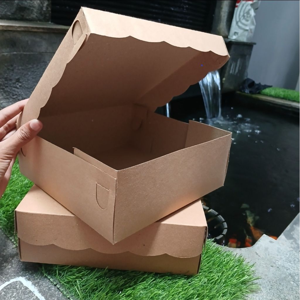 R10k-Kotak dus kraft coklat/Kotak dus nasi catering/Kotak dus nasi