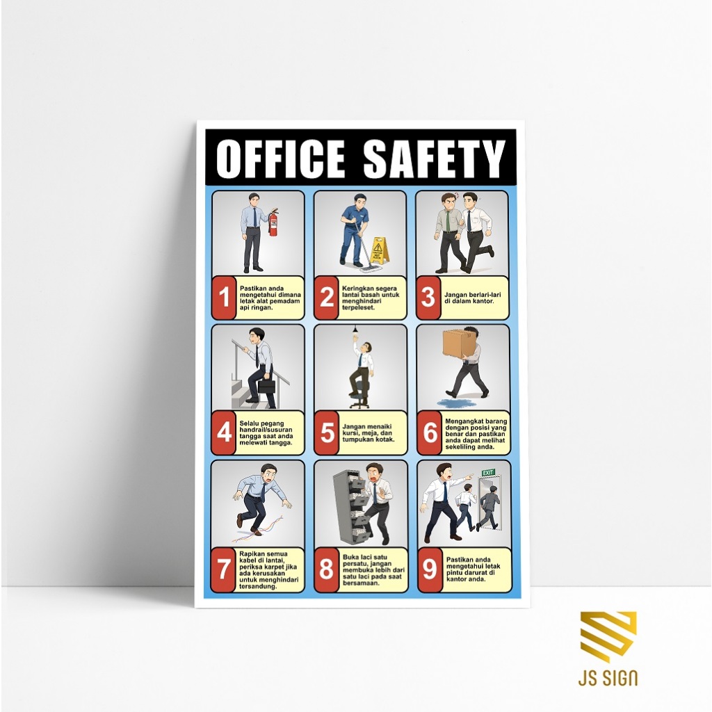 Poster Safety K3 - OFFICE SAFETY