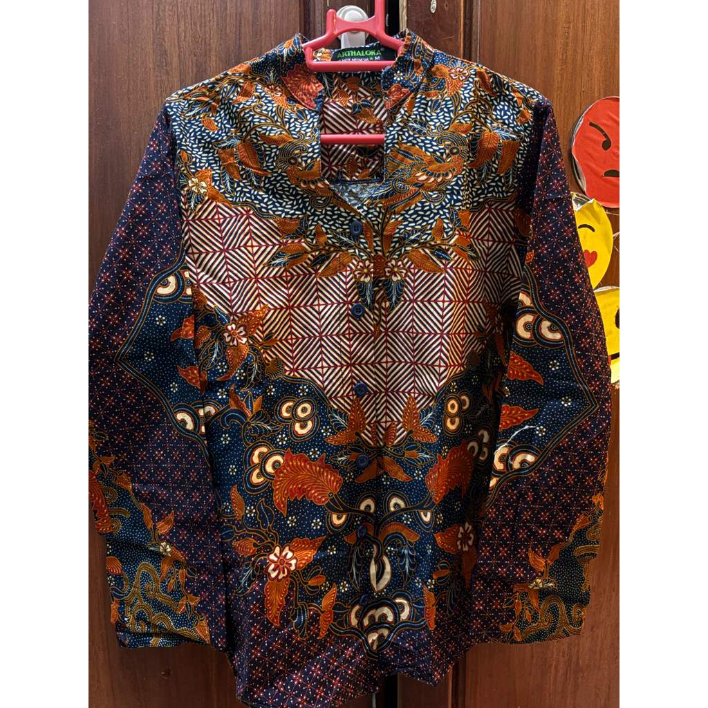 ( Preloved ) Kemeja Batik Wanita ARTHALOKA BATIK INDONESIA