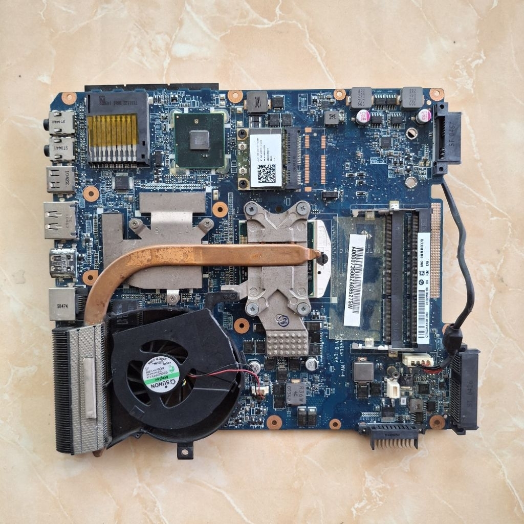 Motherboard Laptop Tosiba L645 Core i3 Rusak Mati Total