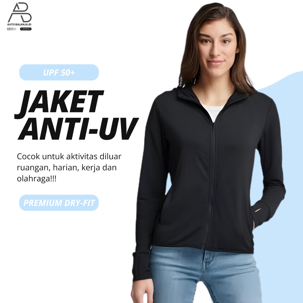 Jaket Mesh Hoodie UV Protection, Jaket Olahraga Running GYM Sepeda JPS Men