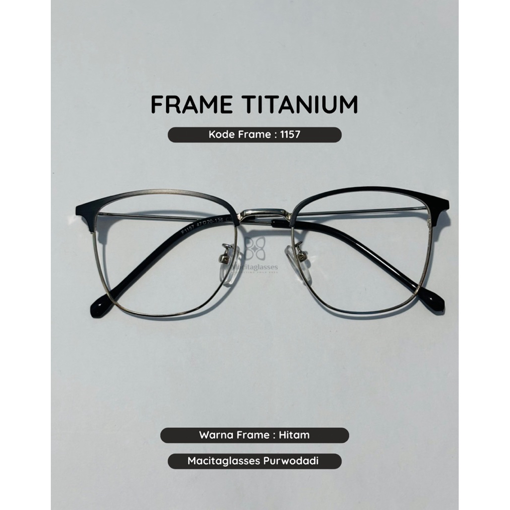 Macitaglassess - Frame Petak Titanium 1157