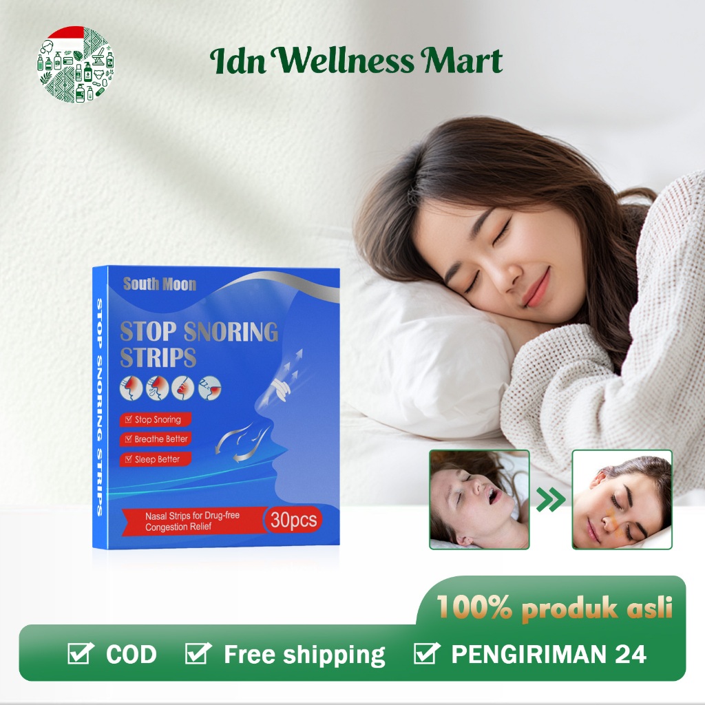 South Moon Patch Ventilasi Hidung 30pcs Meredakan Obstruksi Hidung Pelebaran Hidung Mengurangi Gangg