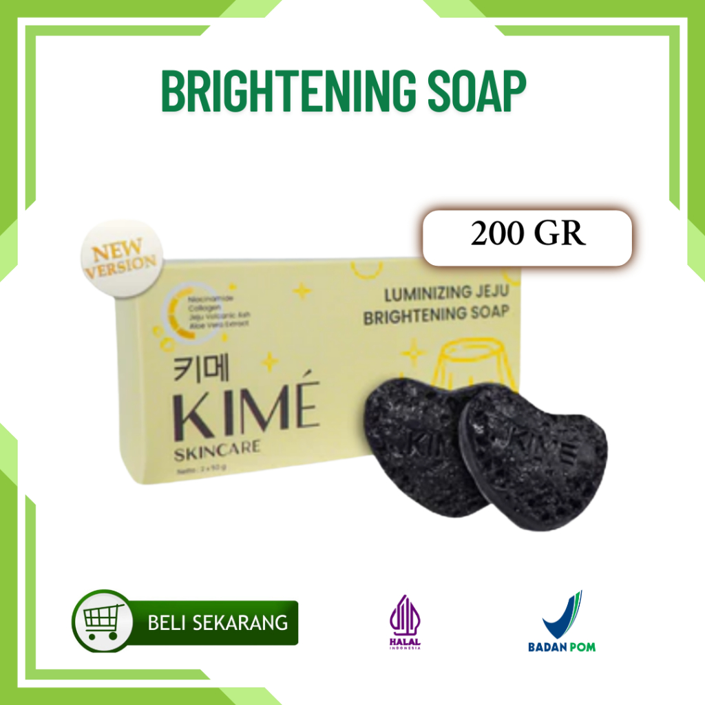 Kime Skincare Sabun Green Caviar - Kime Sabun Wajah - Kime Toner - Kime Night Cream - Kime Serum Bri