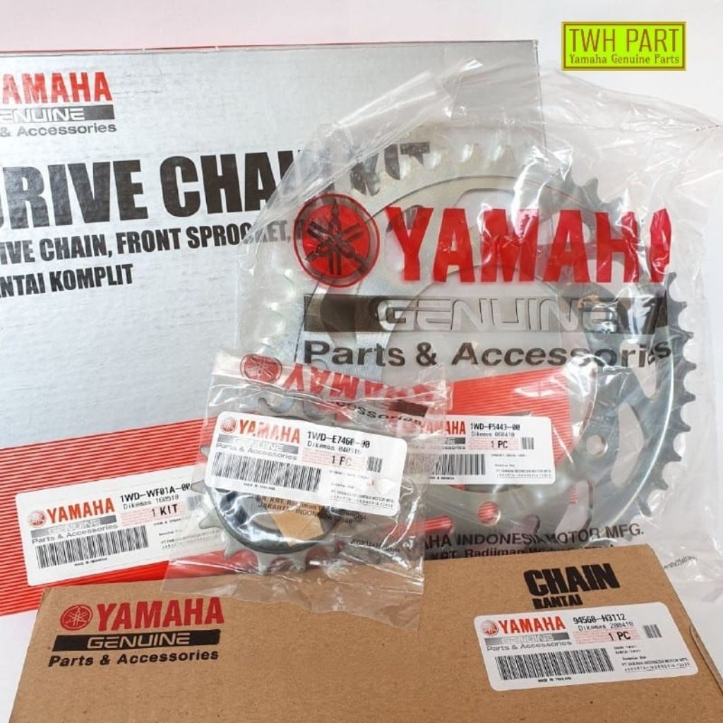 100%ORI Gir Gear Set Yamaha R25, MT25 1WD-WF01A-00