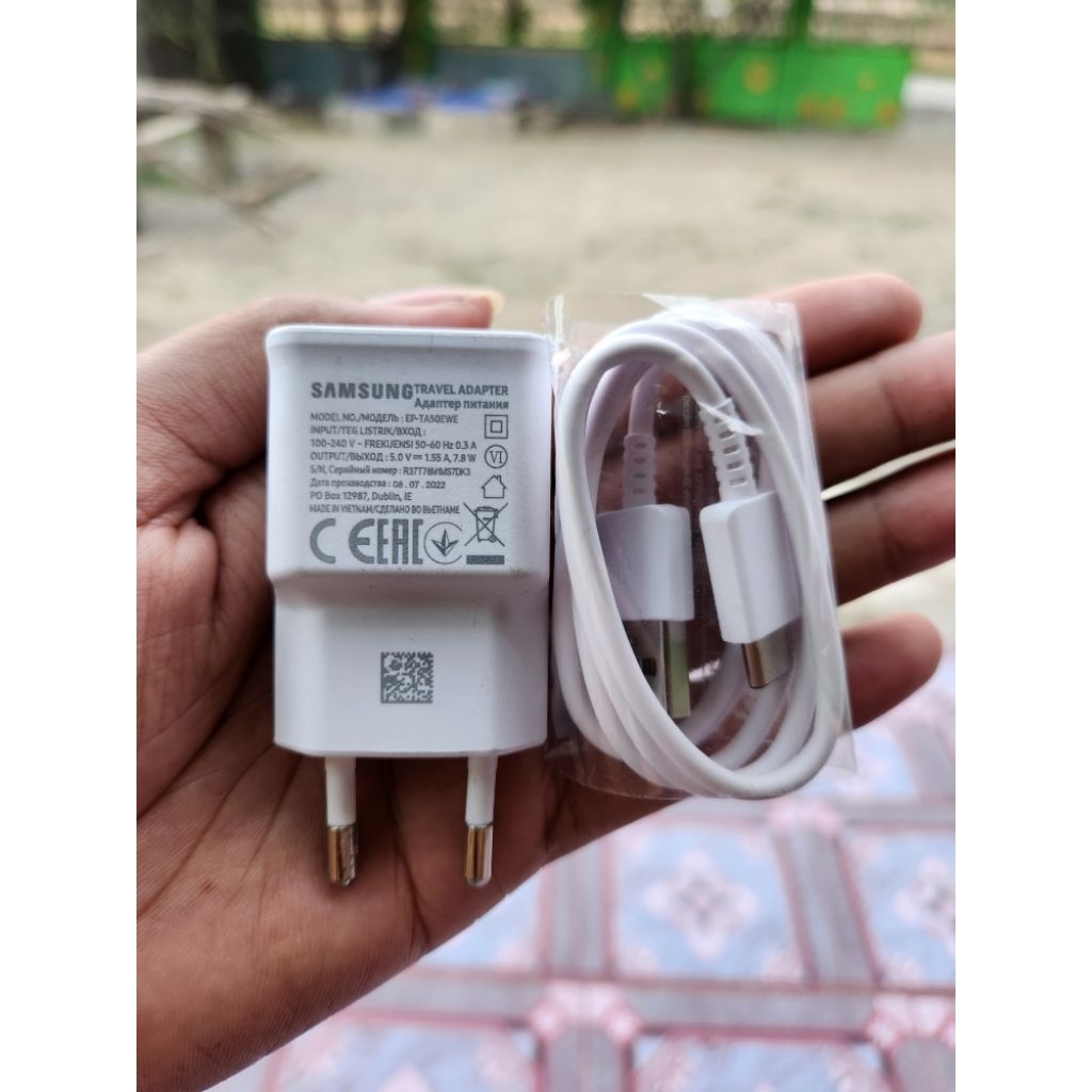 Charger Samsung Original Bawaan HP A04E / A03S – 1.55A 7.8W Kabel Type C