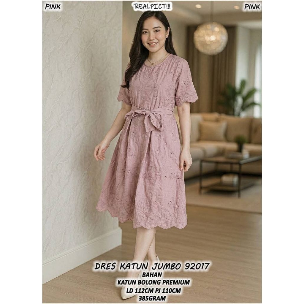 DRESS KATUN BOLONG PREMIUM