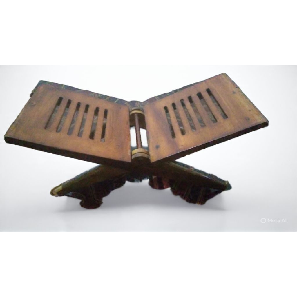 rekal alquran / meja alquran lipat dari kayu