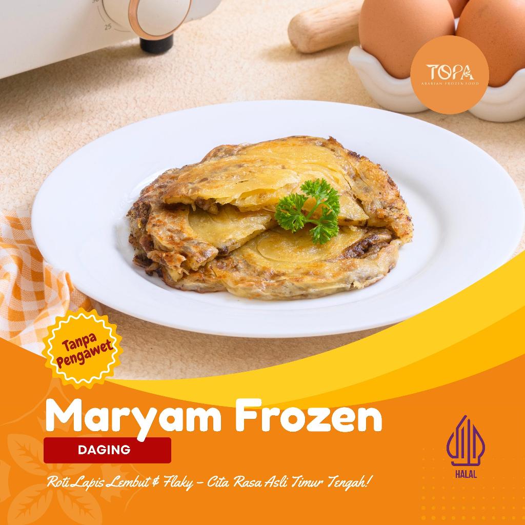 MARYAM DAGING FROZEN TOPA FOOD ISI 5 PCS | ROTI MARYAM ISI DAGING SIAP MASAK | FROZEN FOOD PRAKTIS