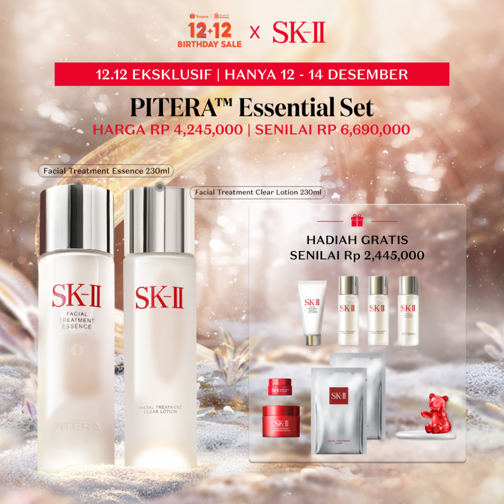 [Hanya 12-14 Des] SK-II PITERA™️ Essential Set + Hadiah gratis senilai Rp 2,445,000