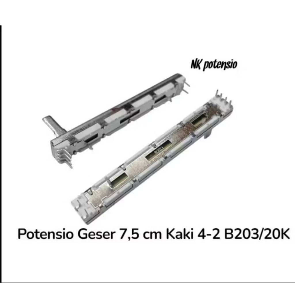 POTENSIO GESER 7,5CM KAKI 4-2 B20K POTENSIO YAMAHA