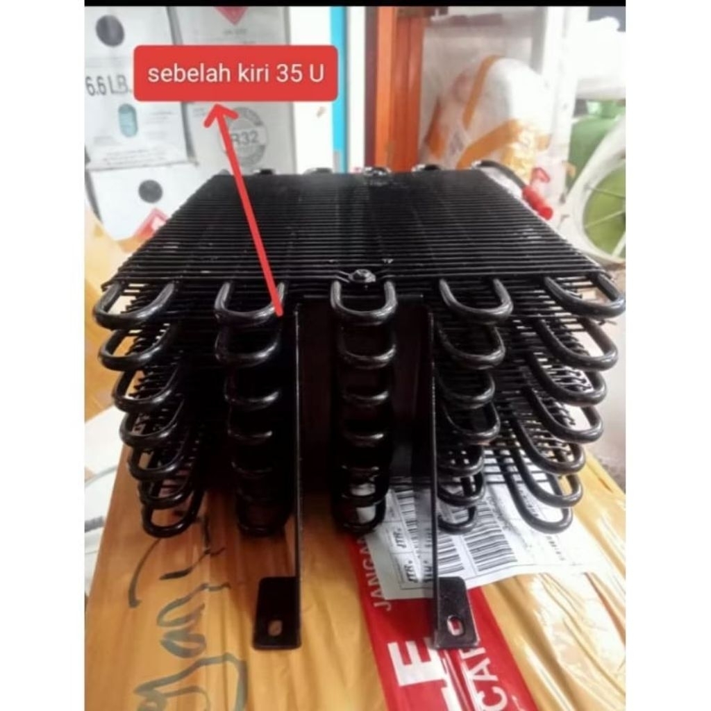 kondensor kulkas tumpuk showcase Polytron 1-2pintu original