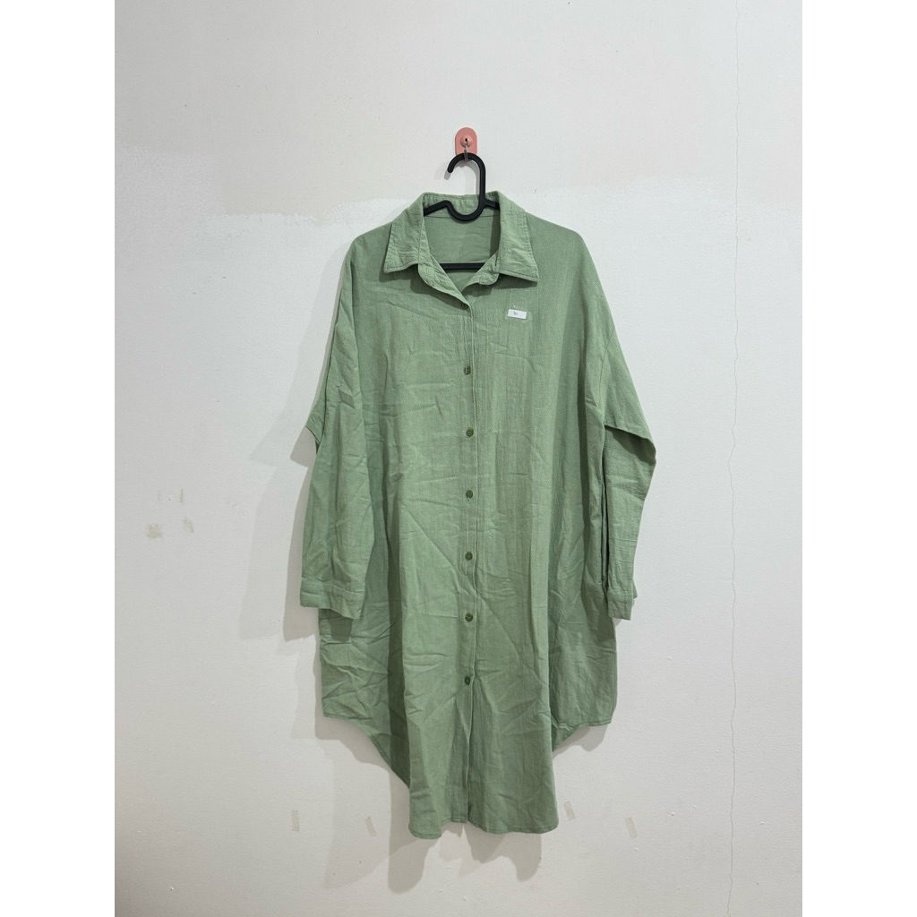 Green sage dress