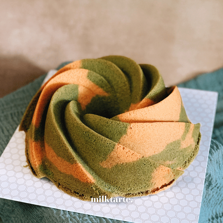 Milktarte - Swirl Pandan Ori Marble Cake / Mix Wijsman Bolu Marmer / Marmer Cake