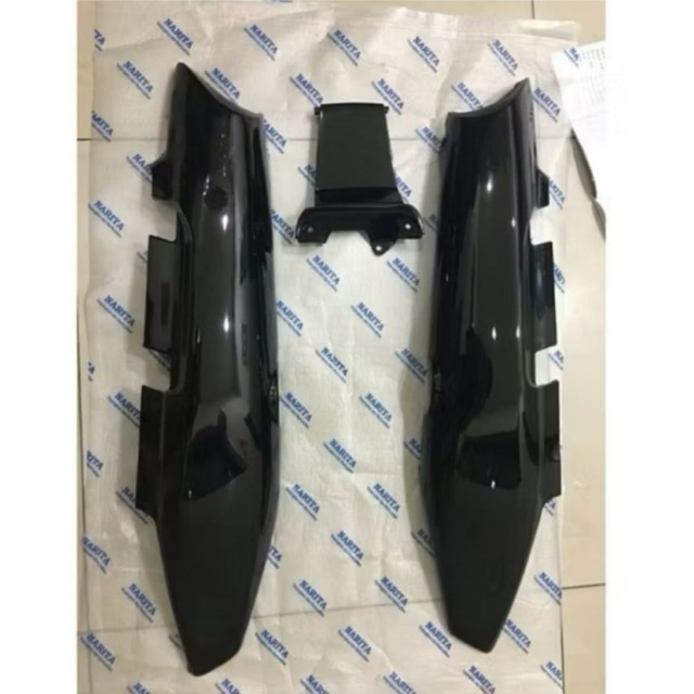 Cover Body Samping Suzuki Tornado GS / Shogun Kebo Warna Hitam | Set Stiker Striping