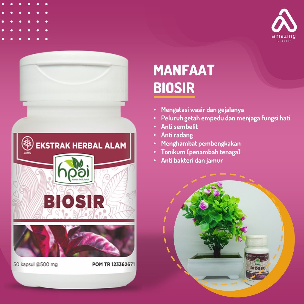 BIOSIR HNI Usir wasir dan gejalanya / obat ambeien / obat wasir