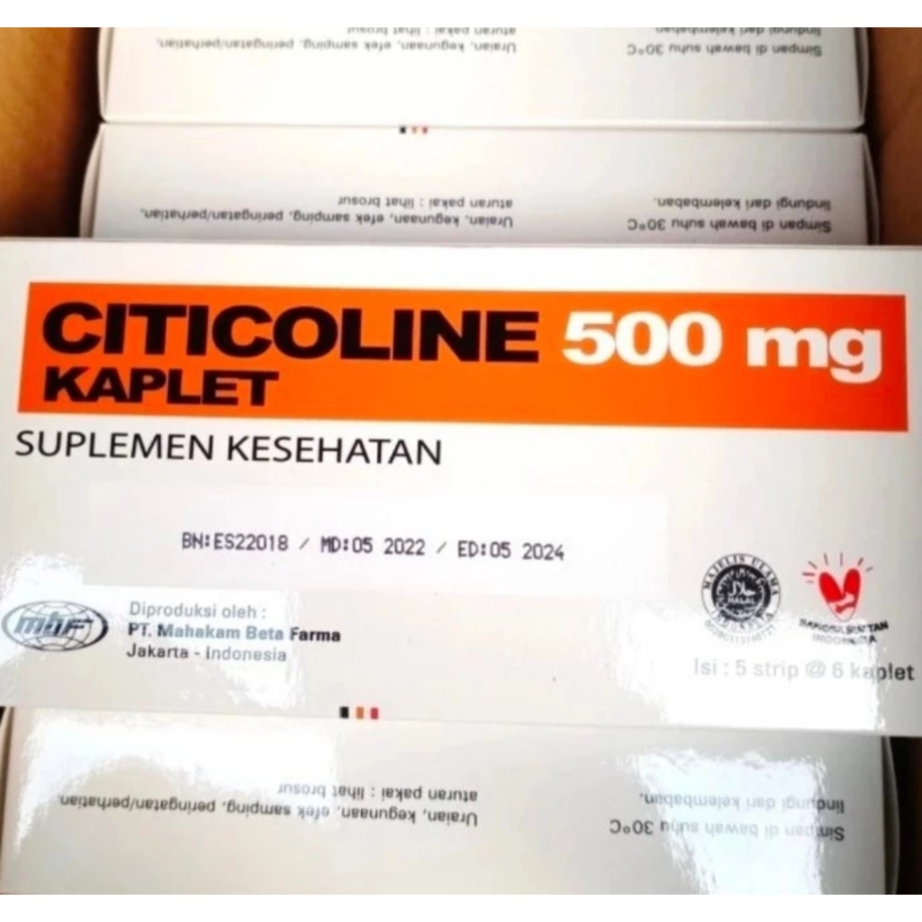 Citicoline 500mg 30 Kaplet Vitamin Lansia