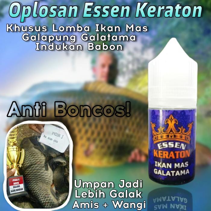 Essen Super Premium Keraton Ikan Mas Lomba Galatama Galapung Indukan Babon 30ml, Essen Ikan Mas Pali