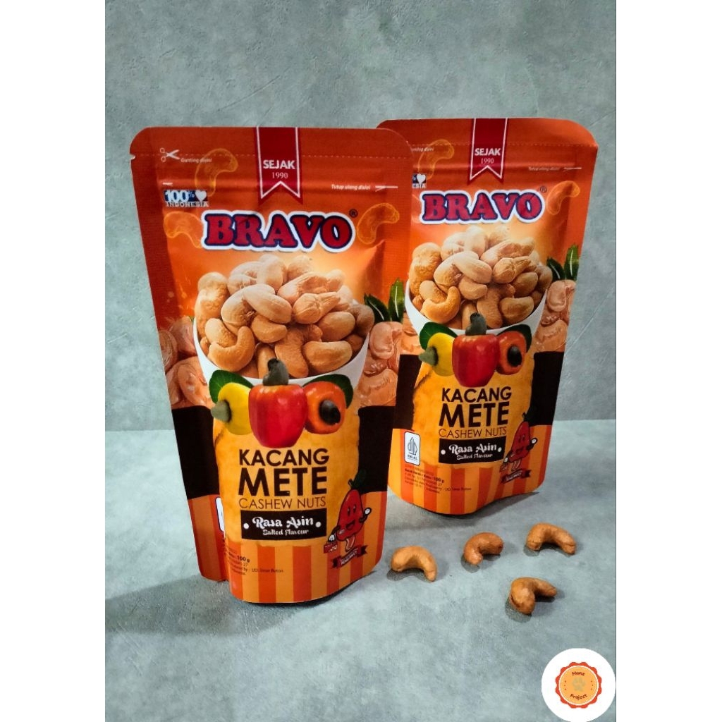 Kacang Mede/Mete Goreng Asin Bravo 100gram