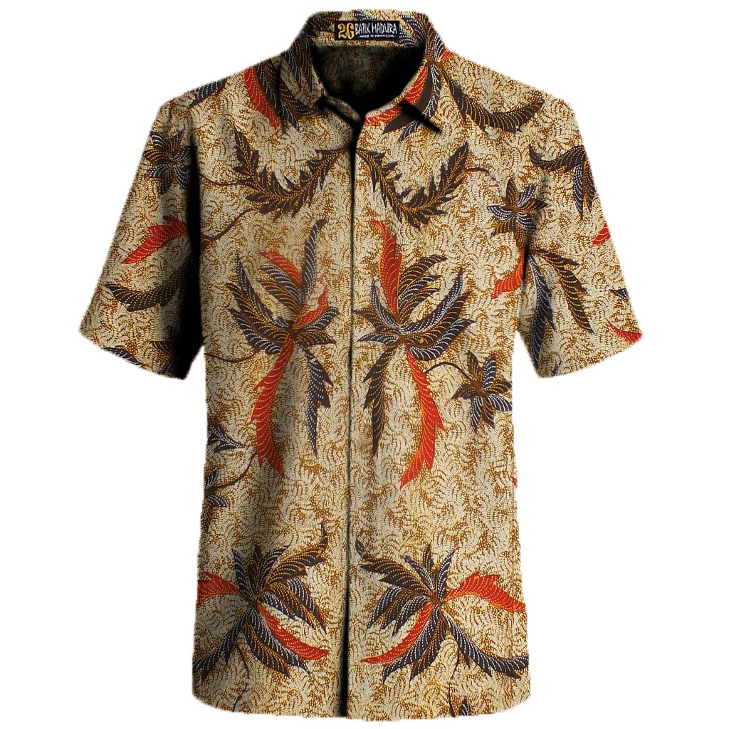 Kemeja Batik Tulis Madura Baju Batik Pria Lengan Pendek I526