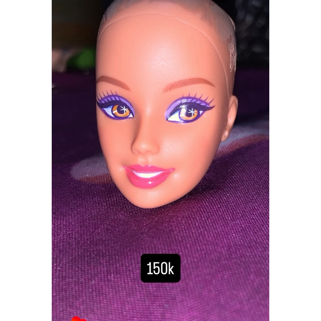 barbie head, kepala barbie, barbie victoria looks, original mattel, head only