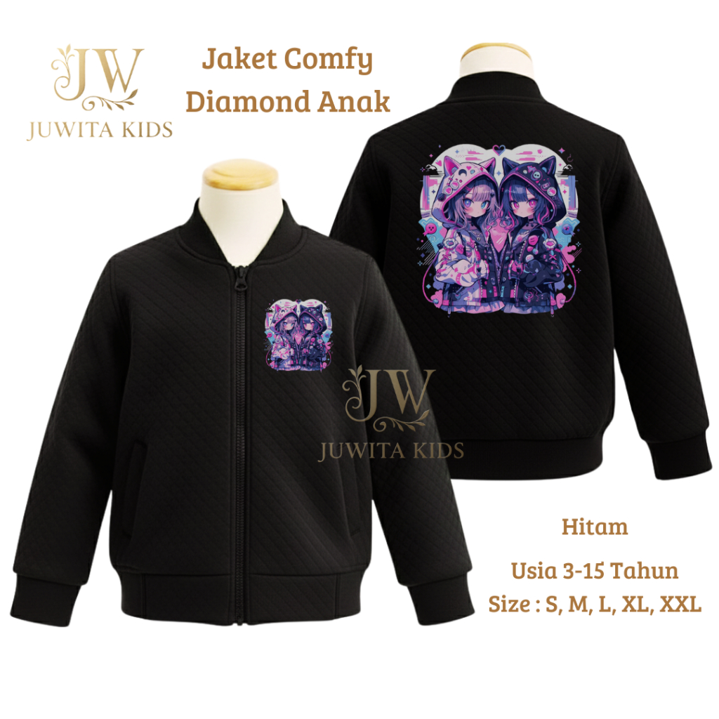 Jaket Anak Comfy Knitt Diamond Super Premium