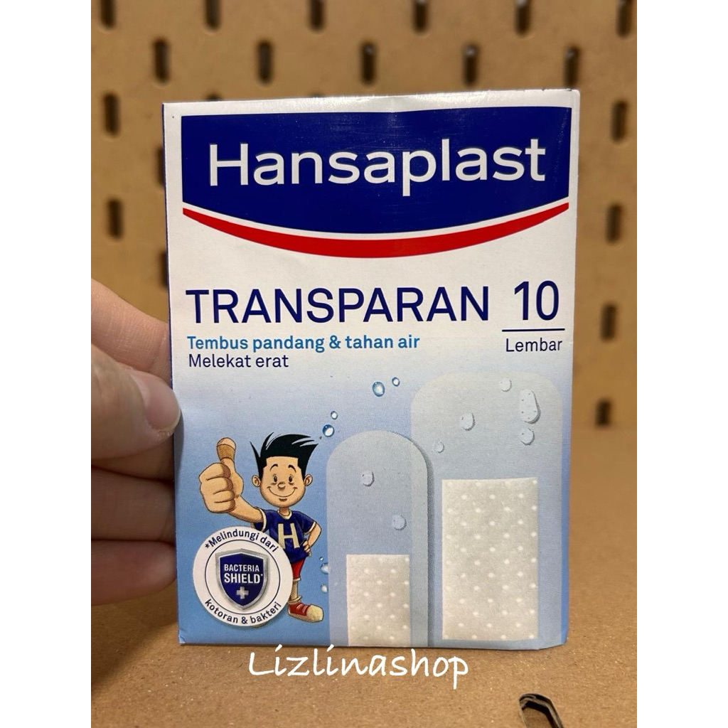 HANSAPLAST Plester Transparan isi 10 - Plester Luka Anti Air