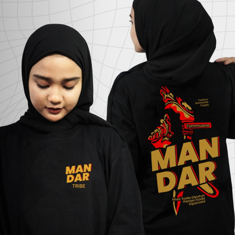 Kaos Budaya Edisi Mandar | Kaos Mandar | Baju Bugis | Cotton Combed 30s | Tebal Lembut