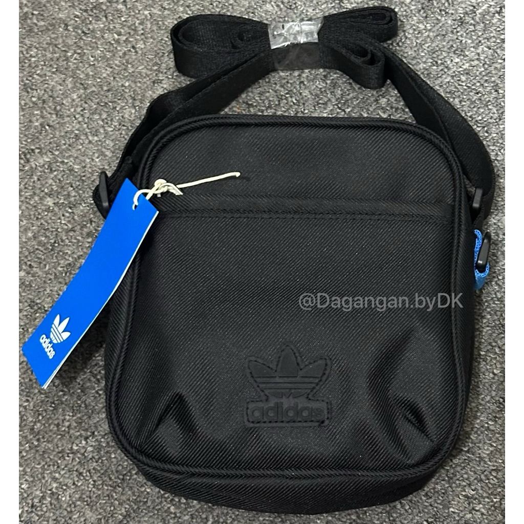 Tas Adidas Sling Bag Small Trefoil Logo Original 100% Full Black (Limited)