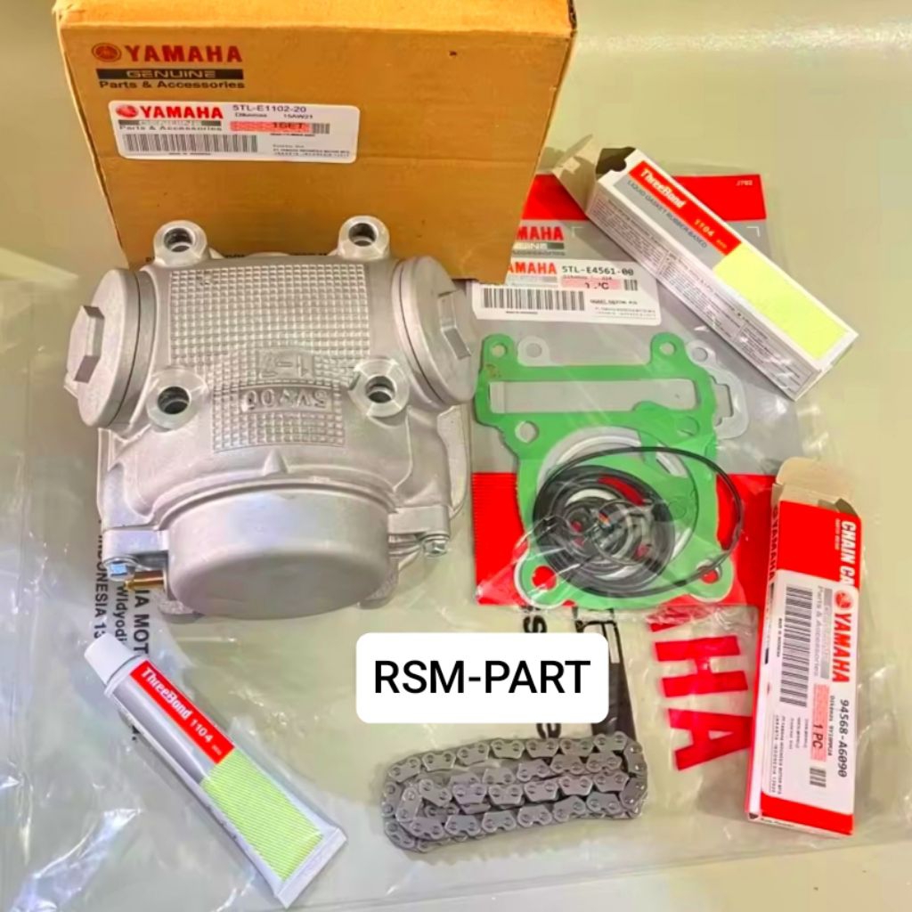 CYLINDER HEAD Blok head 5TL Yamaha Mio Sporty, Mio Smile, Mio Soul Karbu, Fino Karbu, Ori OEM