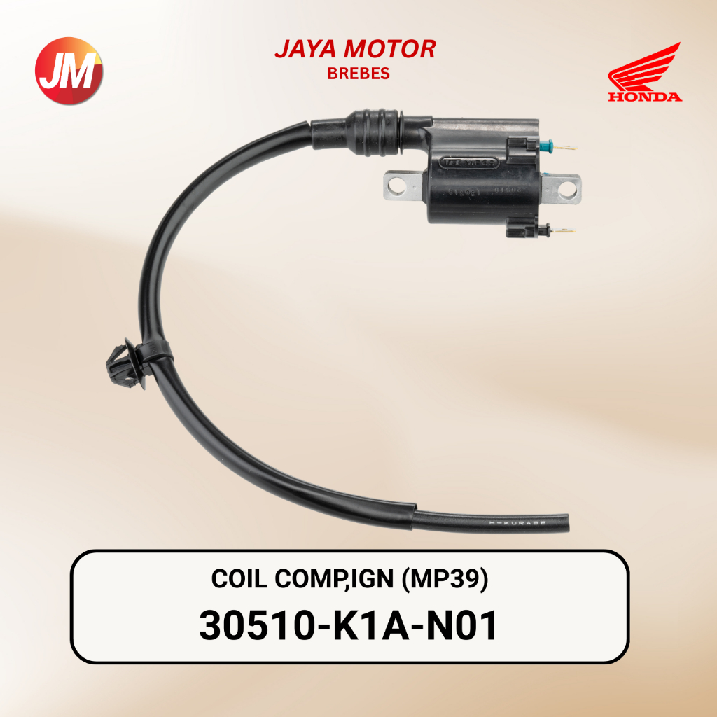 30510K1AN01 Coil/Koil Pengapian TEC MP39 BeAT/Scoopy 30510-K1A-N01