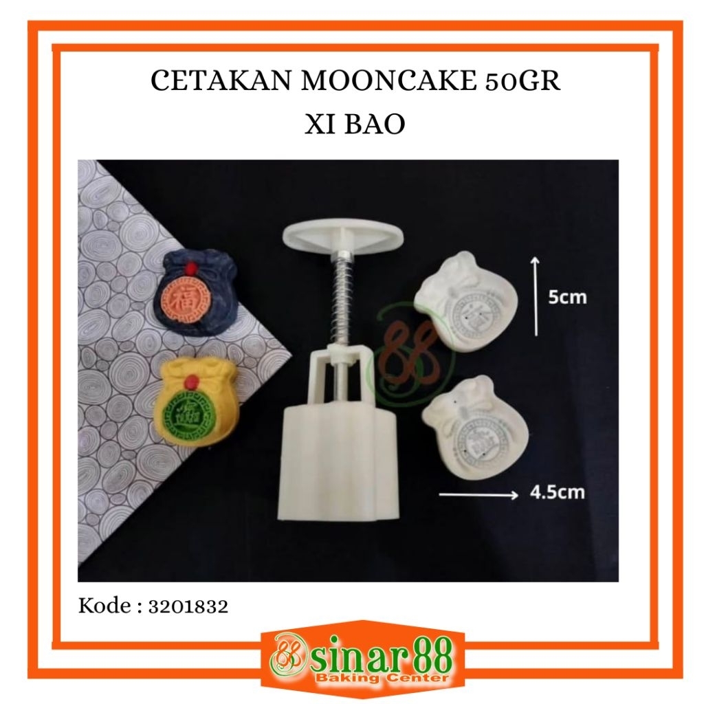 CETAKAN MOONCAKE 50GR XI BAO