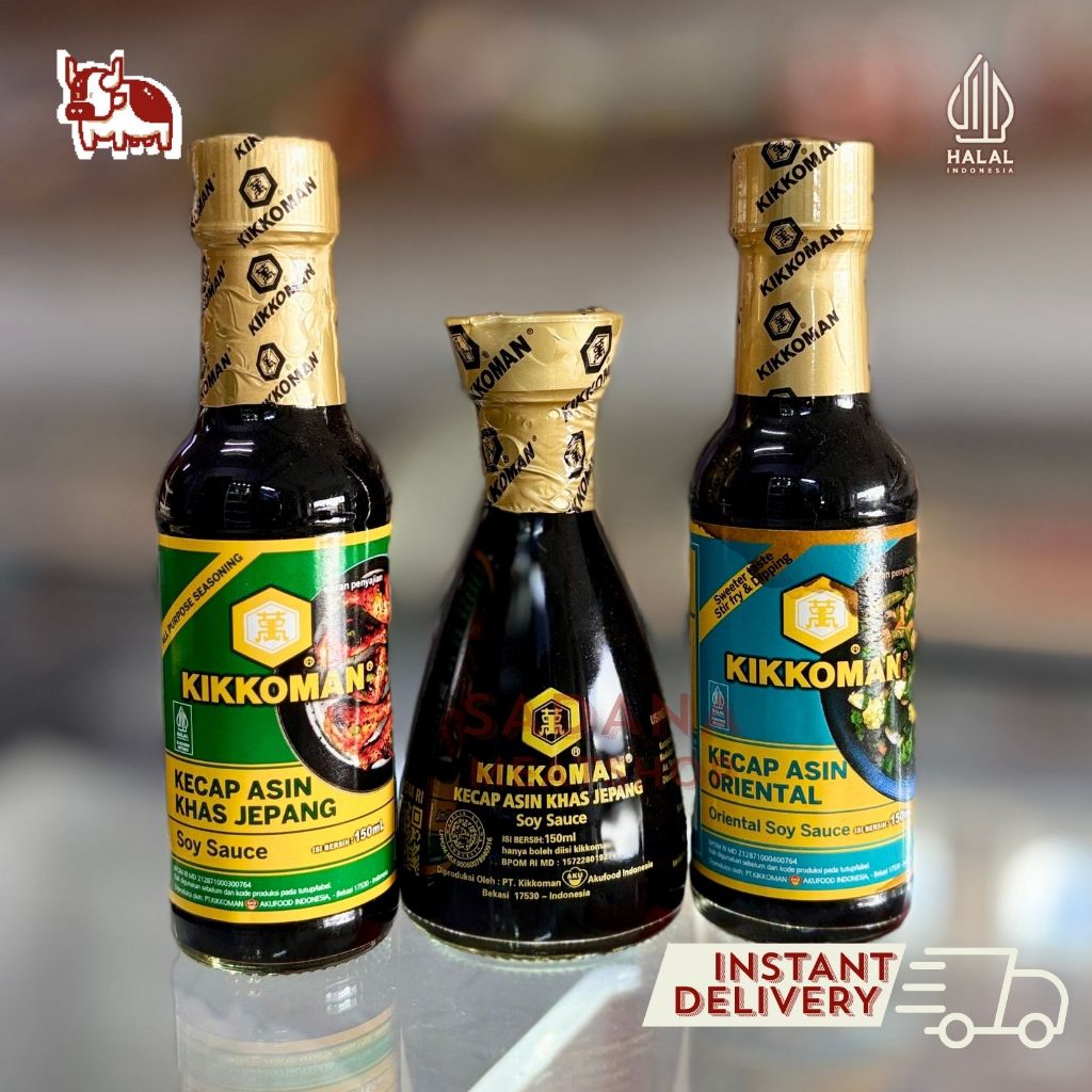 Kikkoman Kecap Asin Jepang / Oriental 150ml – Japanese Soy Sauce Asli | Untuk Masakan Asia & Marinas
