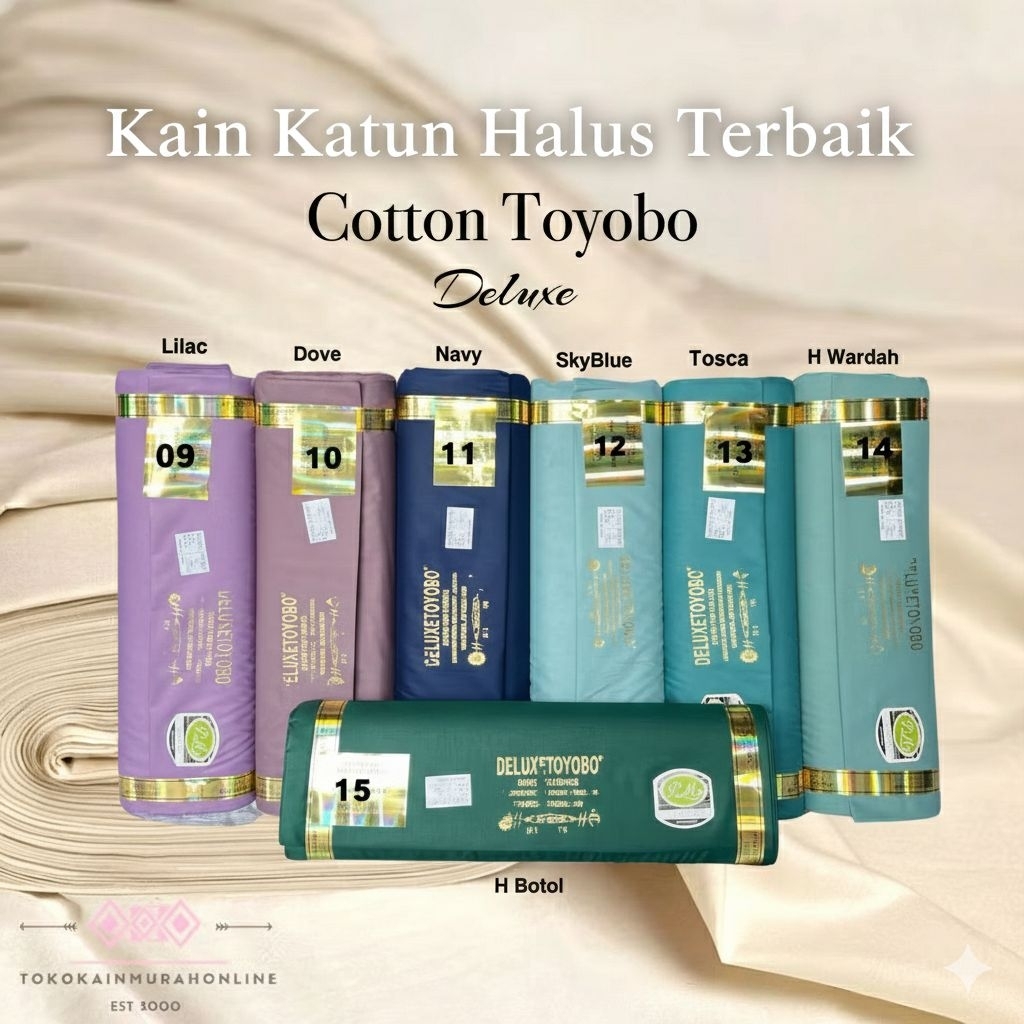 Promo Cantik Kain katun toyobo murah / Katun jepang lembut / Katun halus terbaik dan original / Baha
