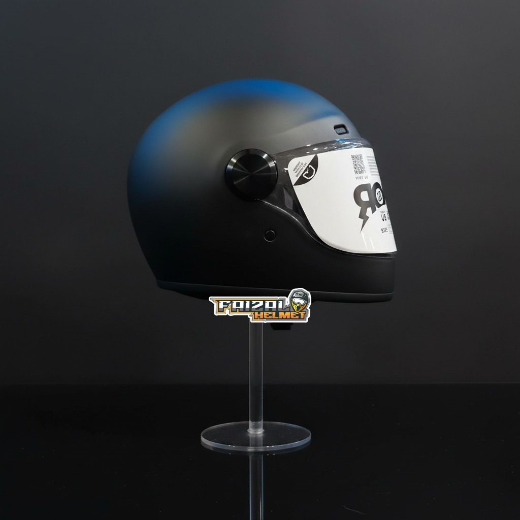 HELM JP HELMET ROKR RK  BLACK DOFF CAKIL CAPIL RETRO MODERN