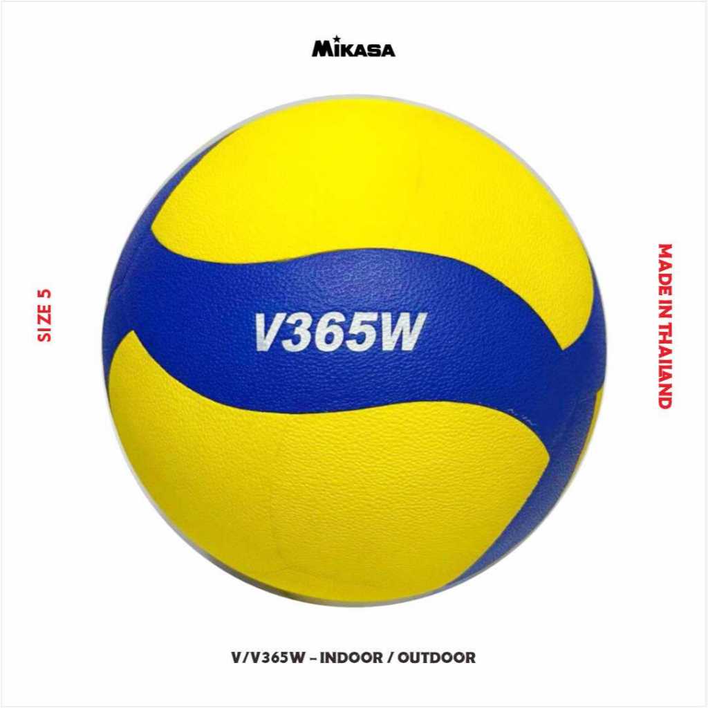 BOLA VOLI MIKASA V365W ORIGINAL KUALITAS TURNAMEN OUTDOOR INDOOR THAILAND