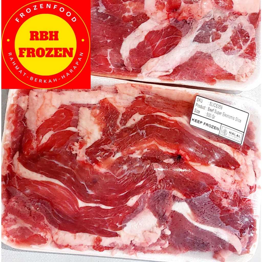 Daging Sapi Slice / Beef Slice 500 Gr / Halal