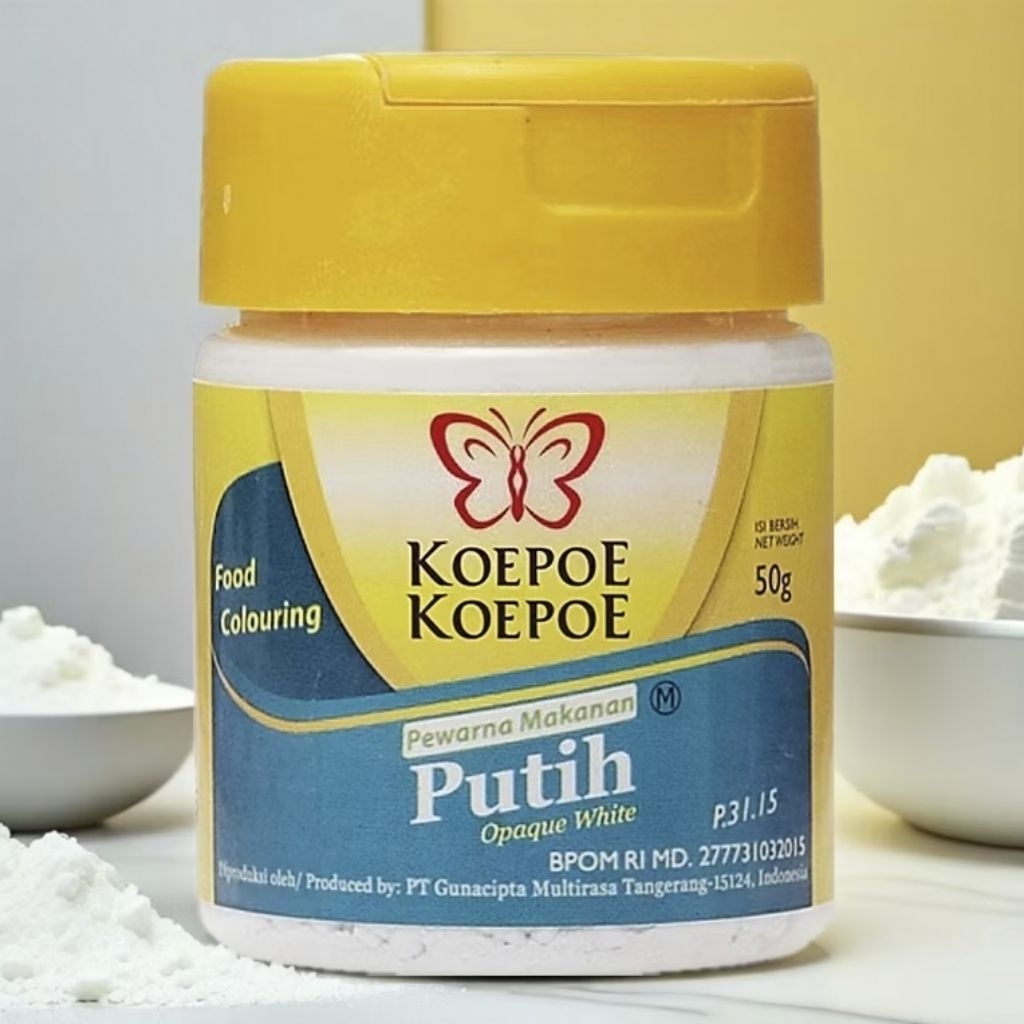 Pewarna makanan putih 50gr Koepoe Koepoe