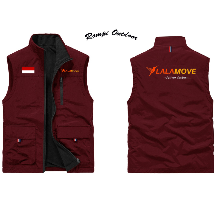Rompi Driver Lalamove | Jaket Rompi Lalamove Original