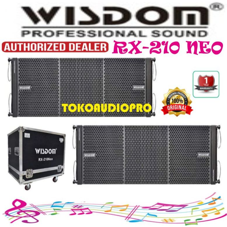 Wisdom RX210 Neo Speaker Line Array Pasif Original Wisdom RX-210 Neo