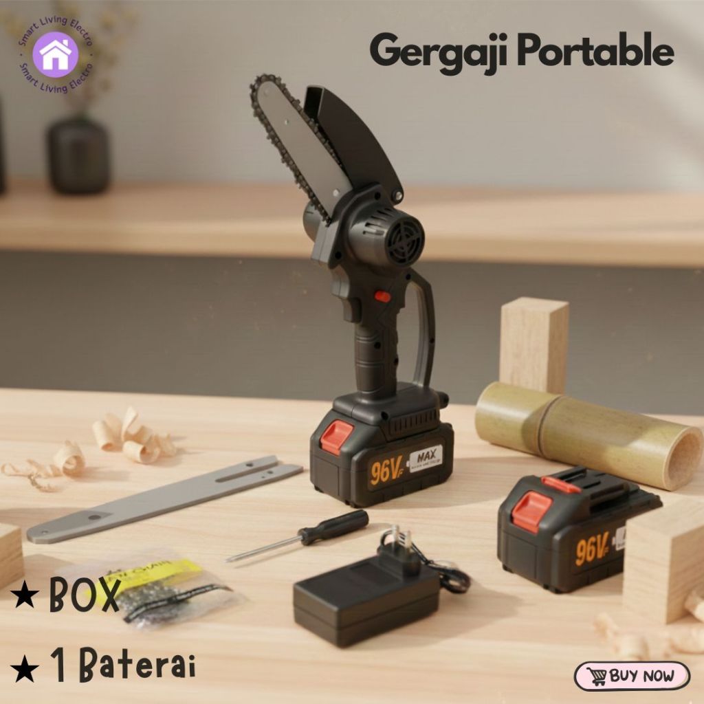 Chainsaw Mini Gergaji Listrik Mesin Mini Gergaji Mini Poertable Serbaguna