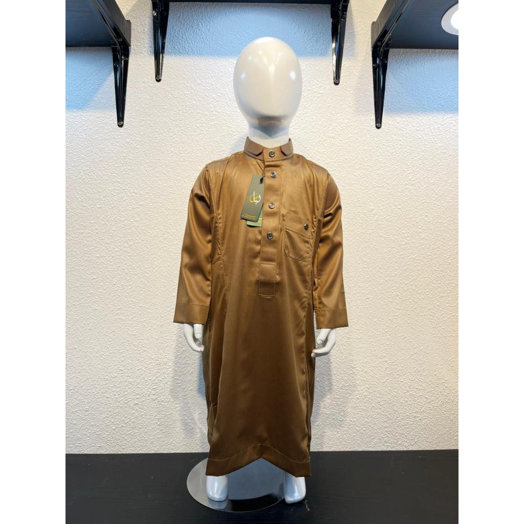 Gamis Anak Laki - Laki Jubah Premium Lengan Panjang Bahan Thobe Korea