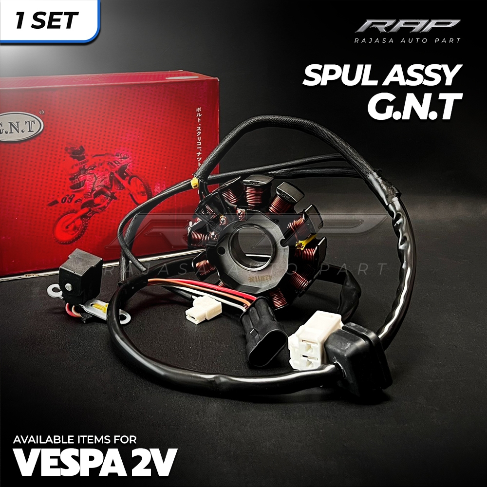 SPOOL ASSY VESPA MATIC 2V / SPUL SPOL STATOR VESPA 2V  G25176 GNT