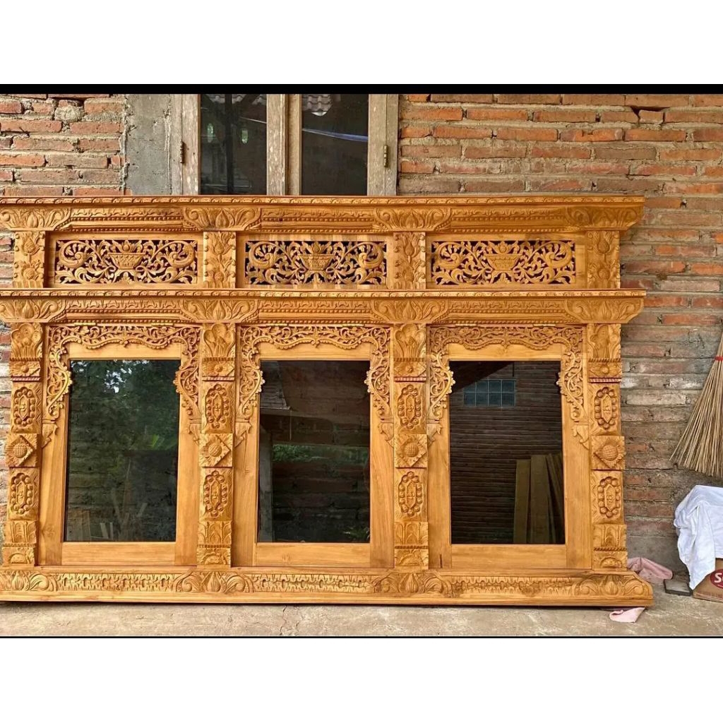 Jendela Gandeng Minimalis, Jendela minimalis kayu jati