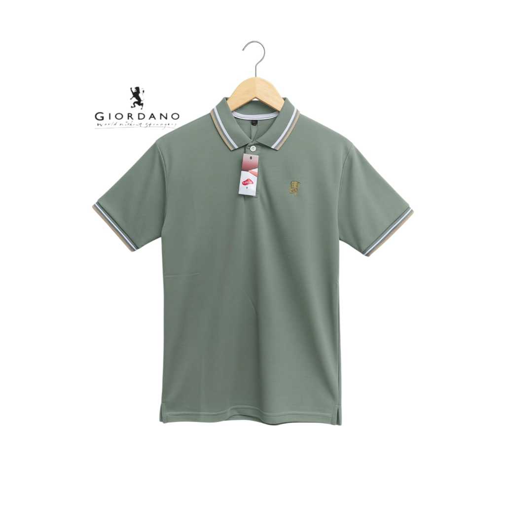 GIORDANO POLO SHIRT PREMIUN 100 %ORIGINAL DISTRO/KAOS KRAH PRIA GIORDANO HIGH QUALITY KATUN CVC DIAM